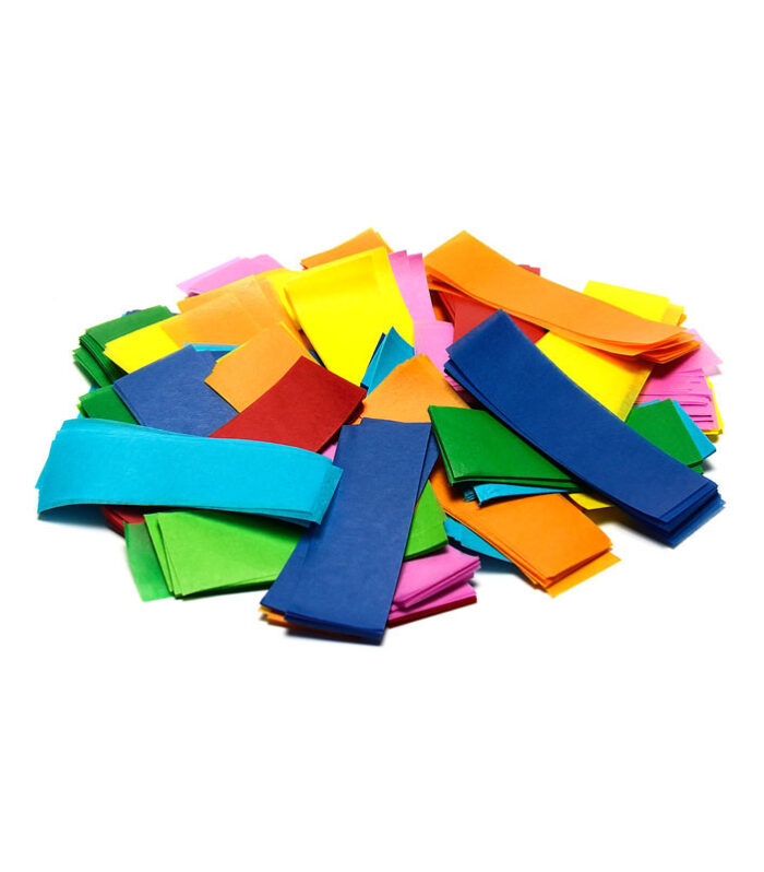 TCM FX - Lassú esésű Konfetti Téglalapok 55x17mm - Többszínű - 1 kg